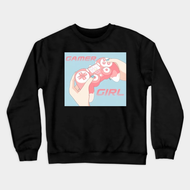 Gamer girl Crewneck Sweatshirt by geekmethat